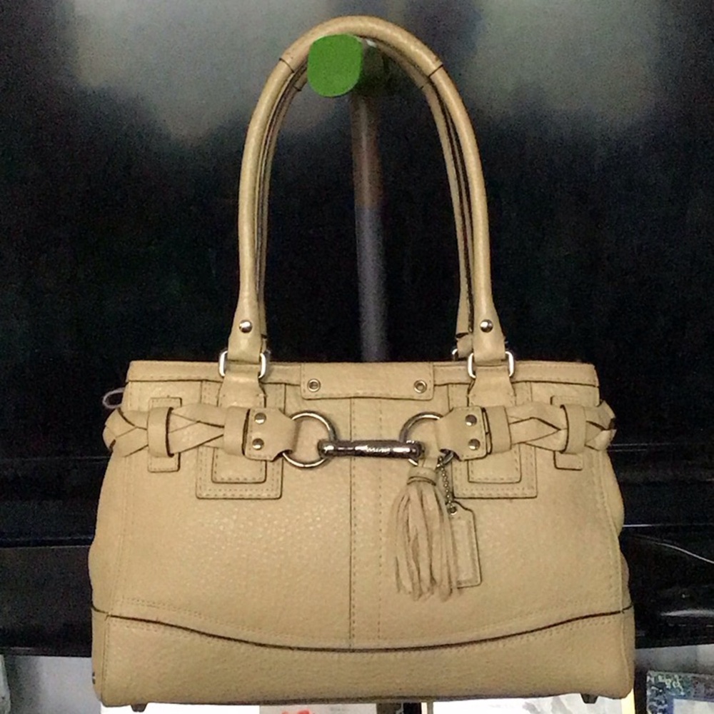 Coach Cream Satchel Bag